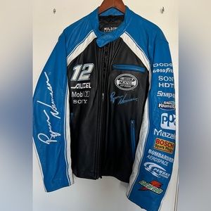 NASCAR Chase Authentic Ryan Newman Leather Race jacket size L